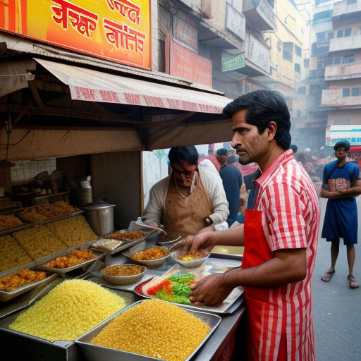 a street food shop selling bhelpuri 16aa29f4 61eb 4f8f 8ecd 1cbd56c39a8c