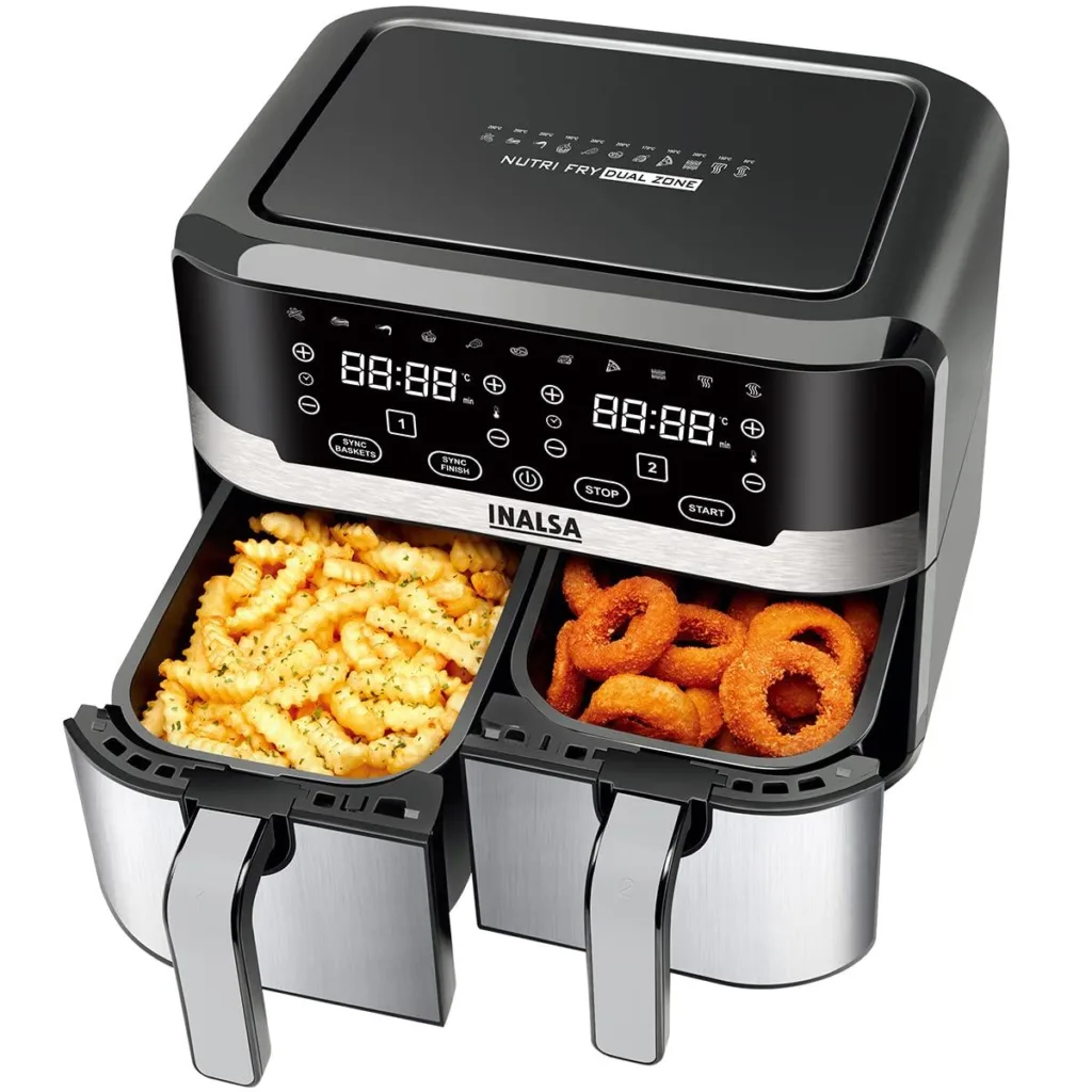 INALSA Air Fryer Nutri Fry Dual Zone-2100 W