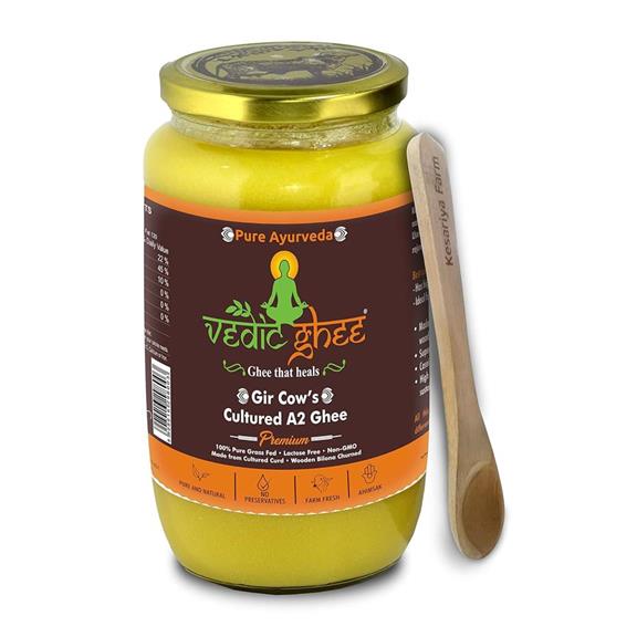 Vedic Ghee Premium A2 Gir Cow Cultured Desi Ghee